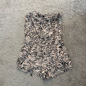 H&M Zebra Print Romper
